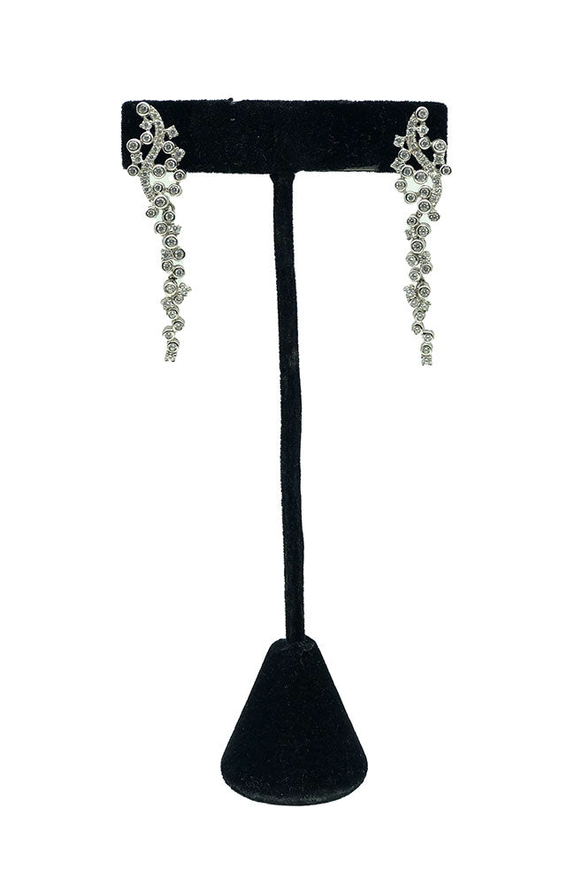 Silver Stone Drop Earring