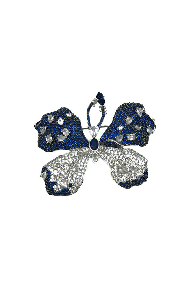 Medium Blue Butterfly Pin