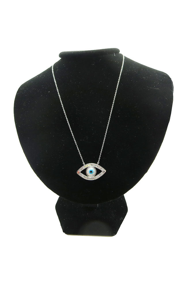 Sil. Blue Eye Necklace