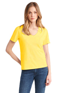 Cotton Silk Touch S/S V Neck Tee