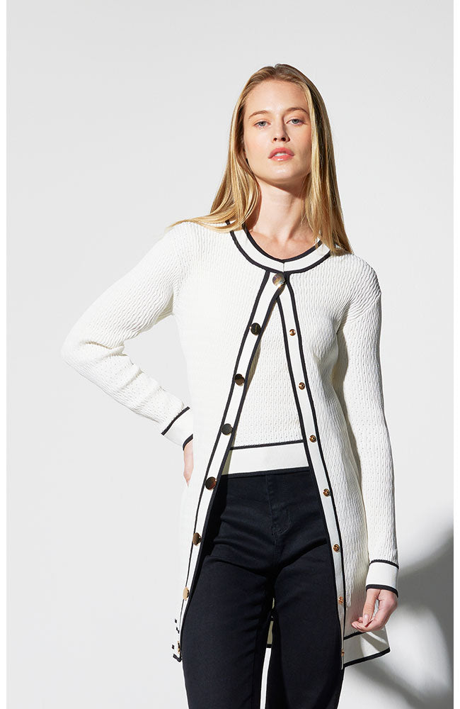 Pointelle Ribbed Scoop Neck