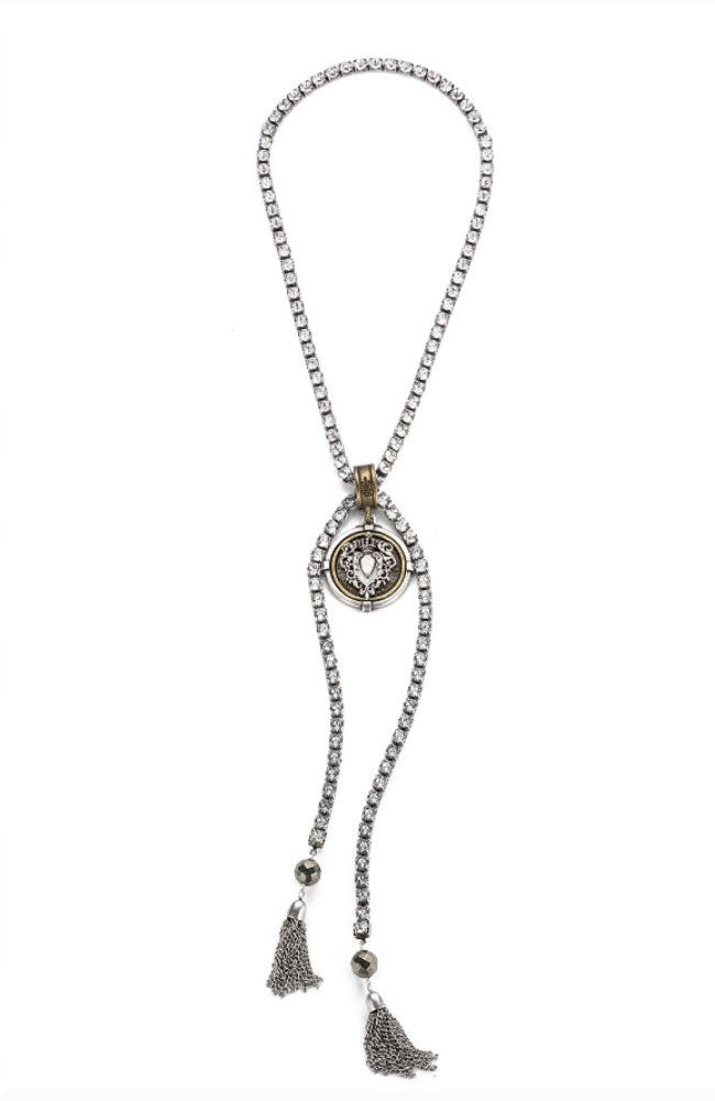 44" Swarovski Crystal Cupchain Necklace