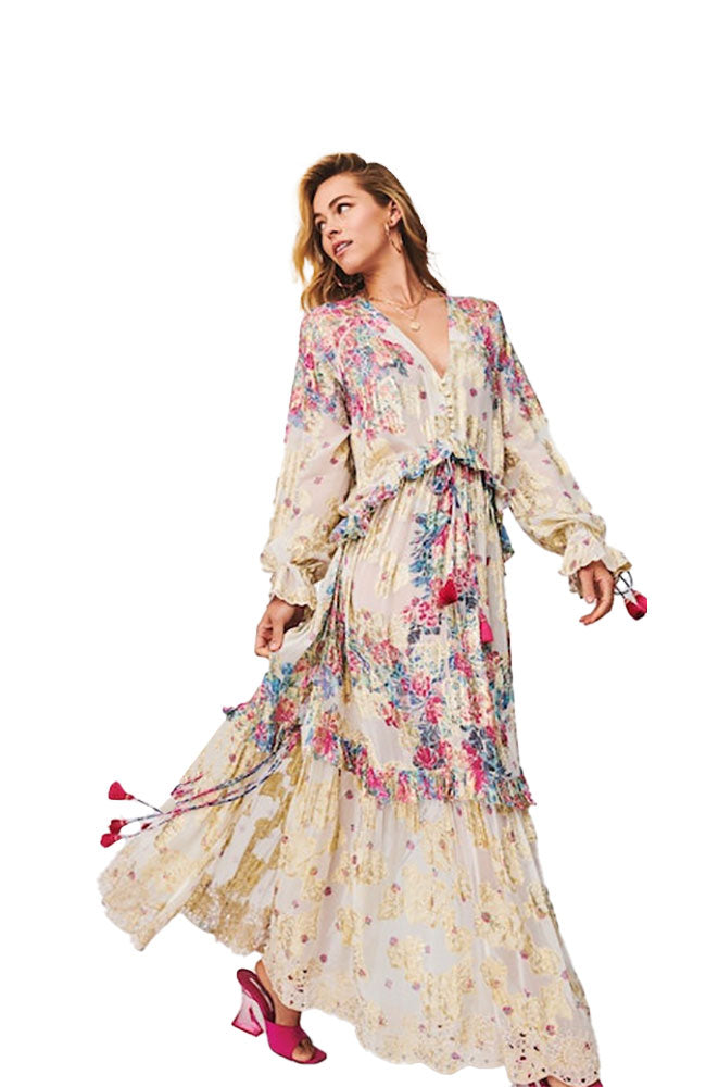 Mila Kaftan with Printed Slip