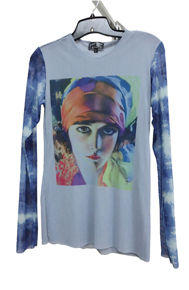 Combo Long Sleeve Crew Neck Top