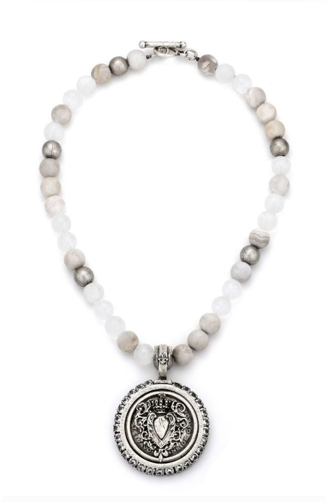 17" Linen Mix Centennial Heart