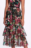 Tiered Skirt Tea Length Dress