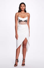 Strapless Cut Out Mini Dress