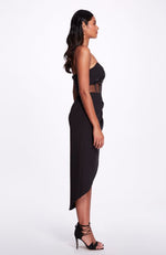Strapless Cut Out Mini Dress