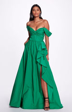 Off Shoulder Full Skirt Gown