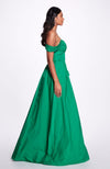 Off Shoulder Full Skirt Gown