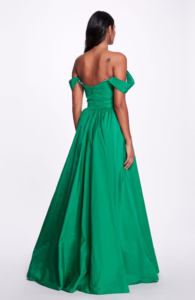 Off Shoulder Full Skirt Gown