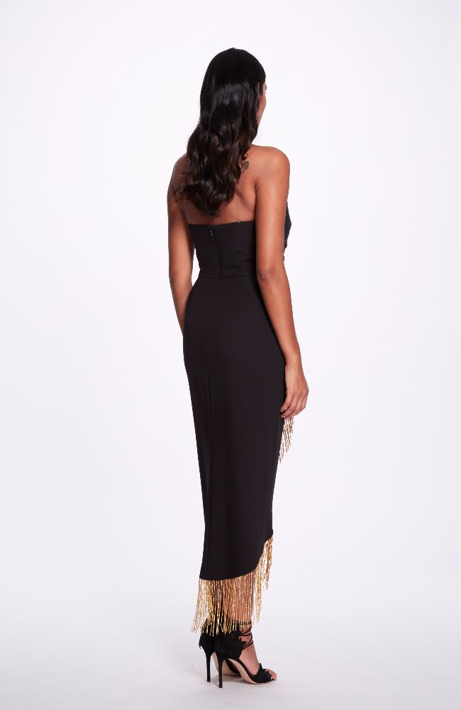 Strapless Wrap Cocktail Dress