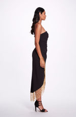 Strapless Wrap Cocktail Dress