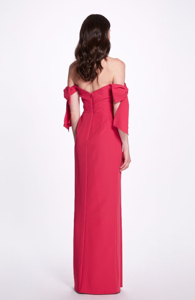 Off Shoulder Bow Sleeve Gown