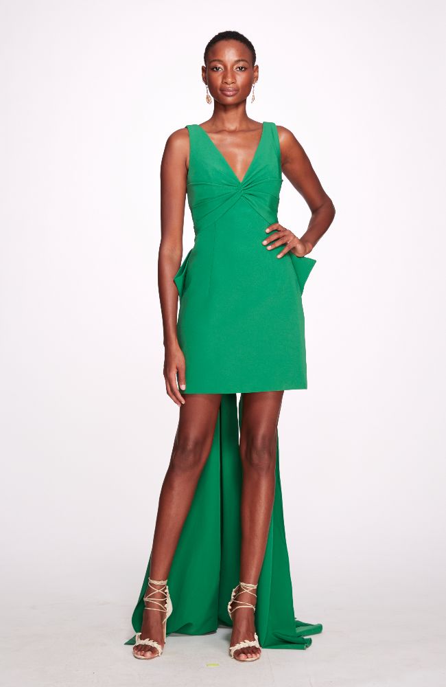Stretch Caped Mini Dress