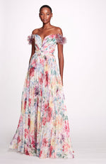 Aquarelle Floral Gown