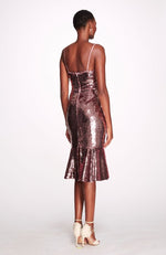 Majestic Magnolias Sequin Midi