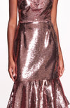 Majestic Magnolias Sequin Midi