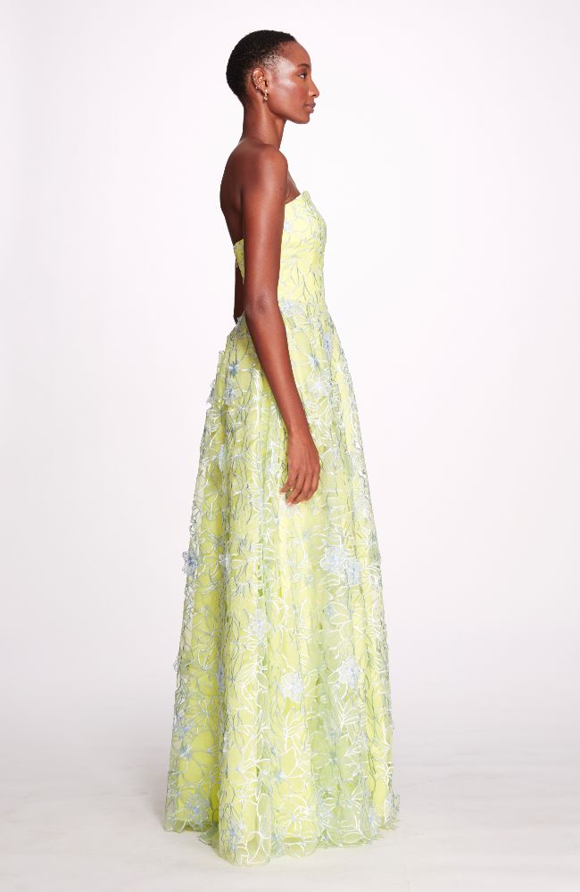 Infinity Gown in Chartreuse