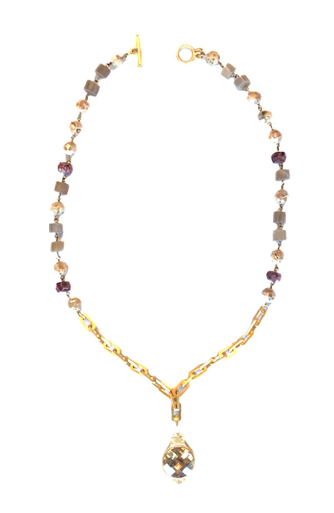 24" Pierre De Lune Mix Necklace