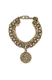Double Strand Bracelet Saumur Medallion