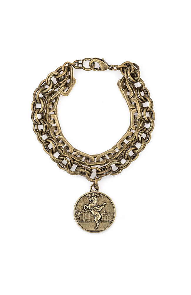 Double Strand Bracelet Saumur Medallion