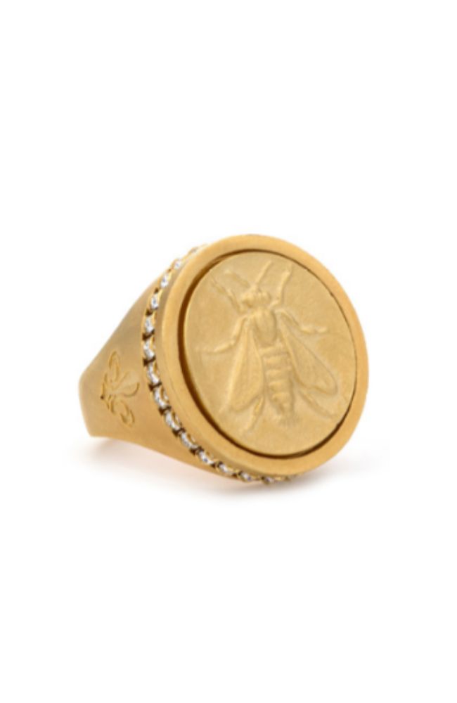 Mini Abeille Signet Ring