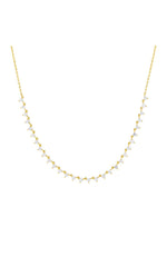 Colored Multi Stone Necklace Gold