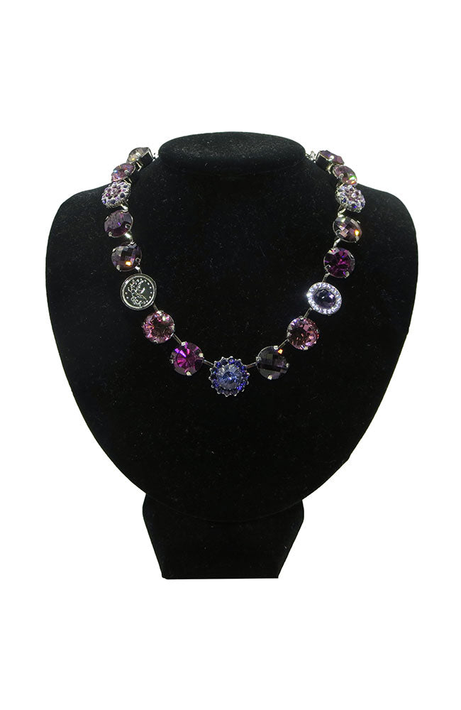 Amythest & Blue Multi Stone Necklace