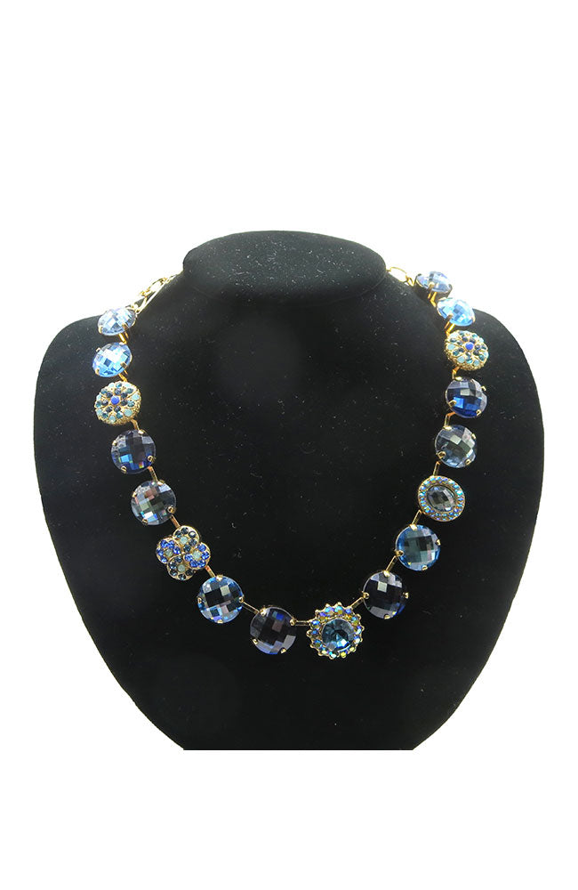 Blue Multi Stone Necklace
