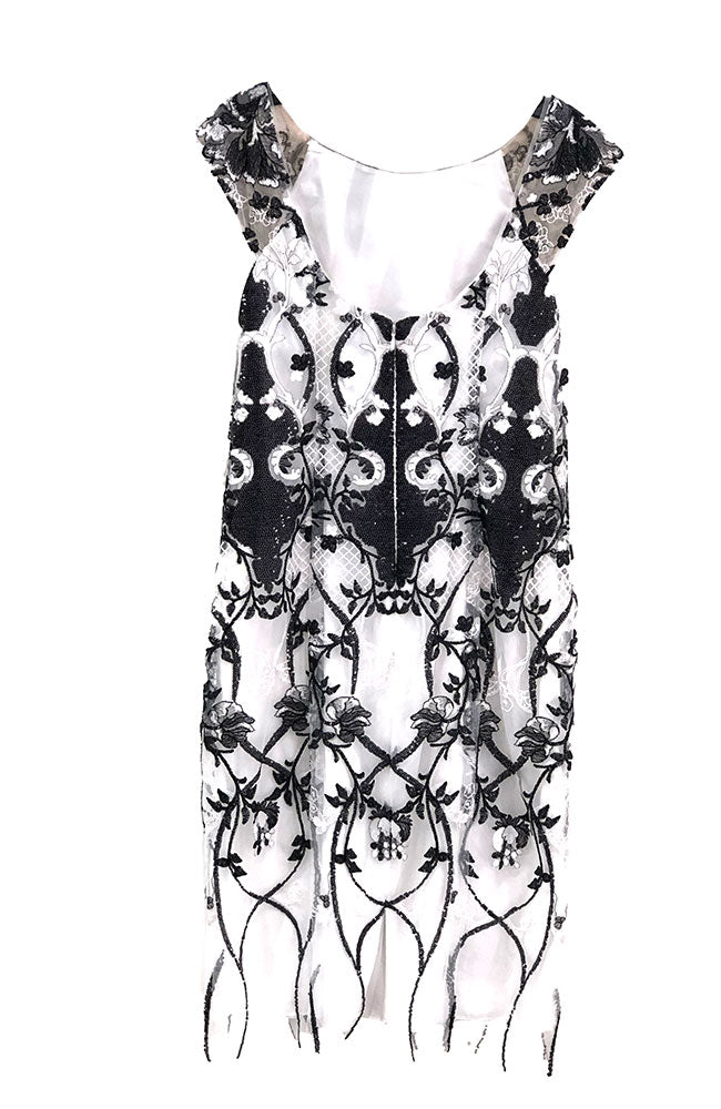 Cap Sleeve Sequin Cocktail Dress