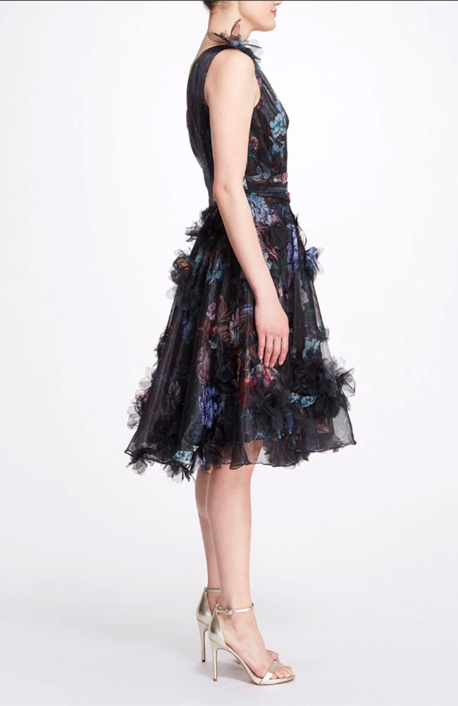 One Shoulder Cocktail Dress in Black
