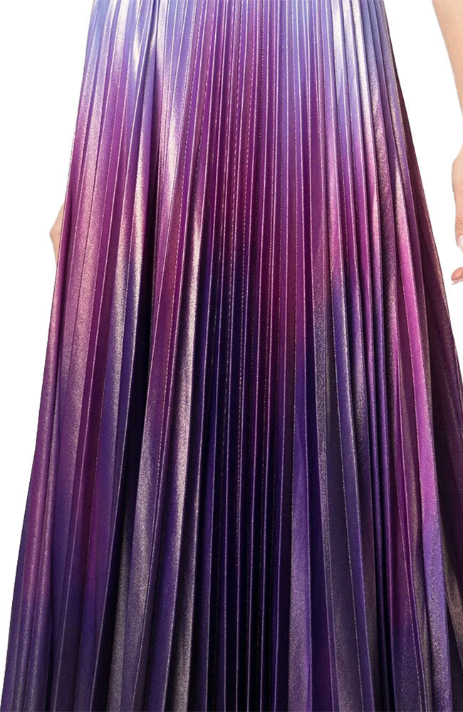 One Shoulder Ombre Gown