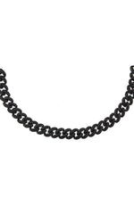 Pave Chain Link Choker Onyx