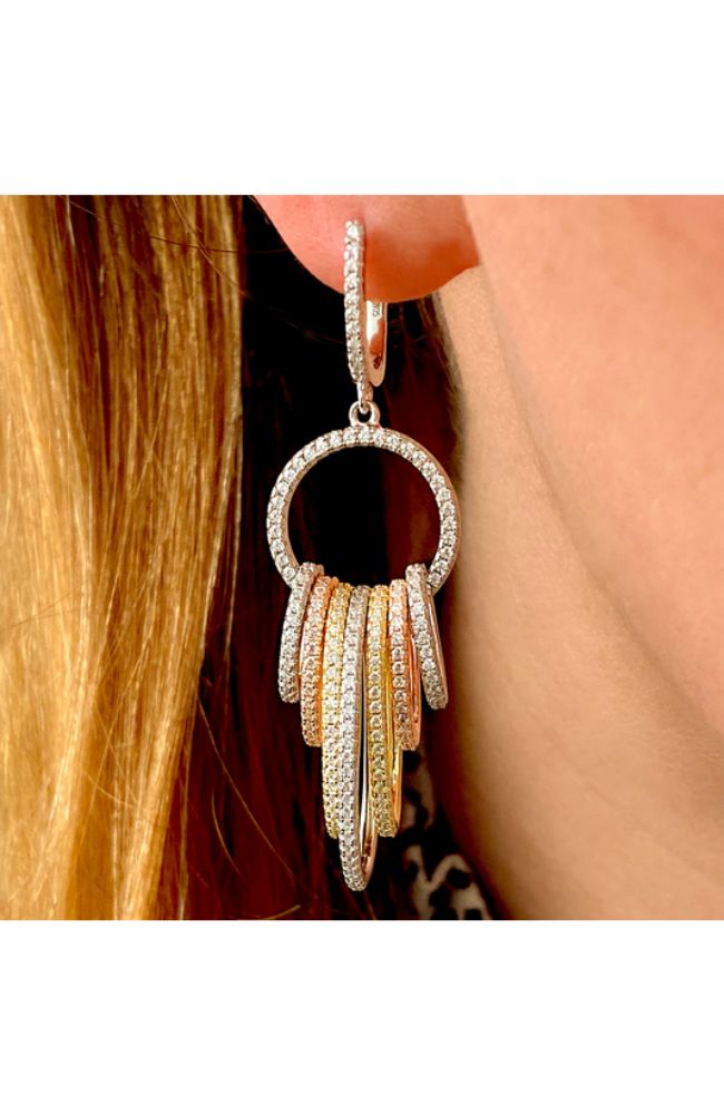 Olivia 40 Earrings Diamond White