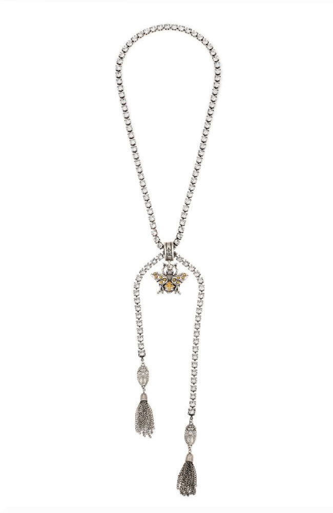 44" Euro Crystal Cupchain Necklace