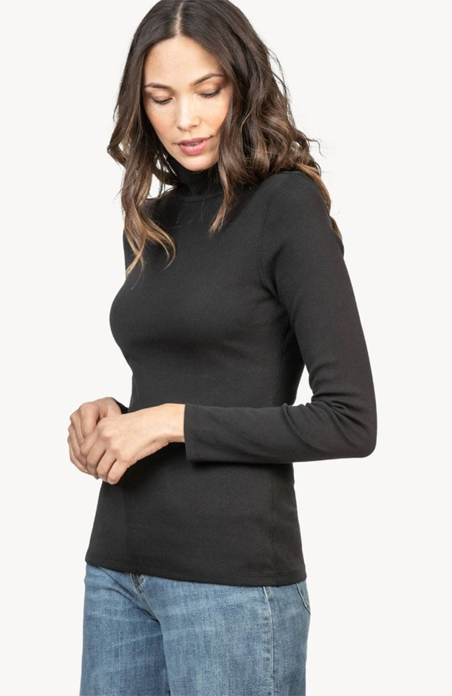 LS Turtleneck Ribbed Top
