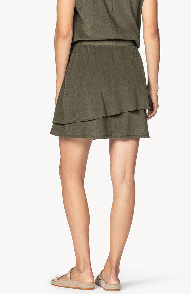 Tiered Skirt in Kelp