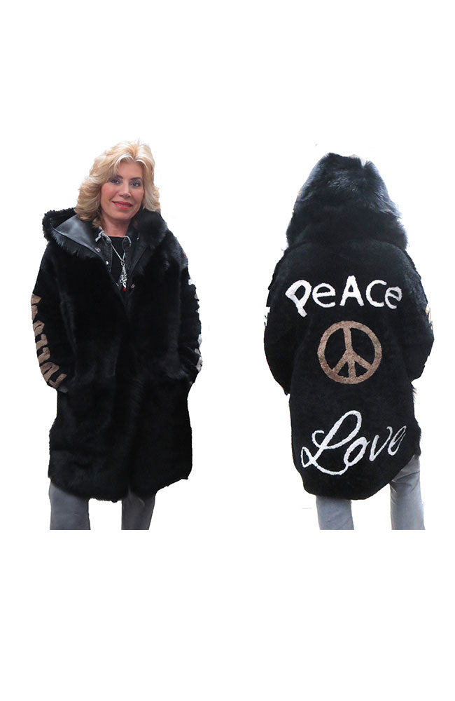 Peace 100% Lamb Coat