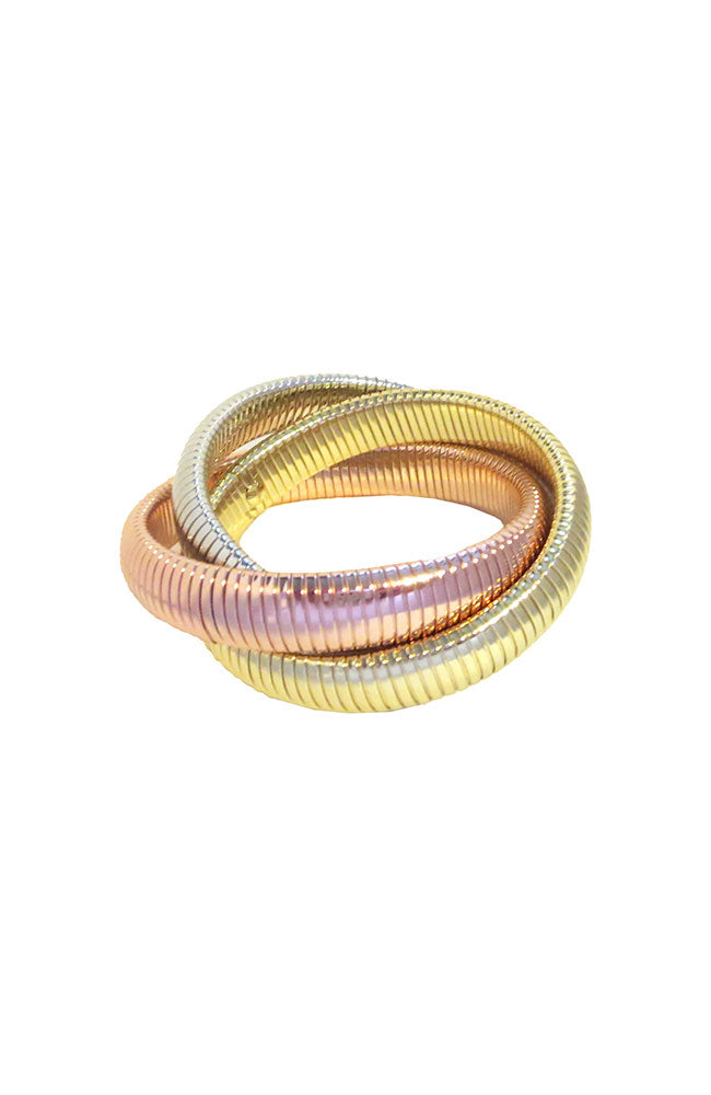 Triple Large Cobra Gold,Silver,Rose Gold
