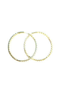 Hoop Clear Rhinestone 1.75"
