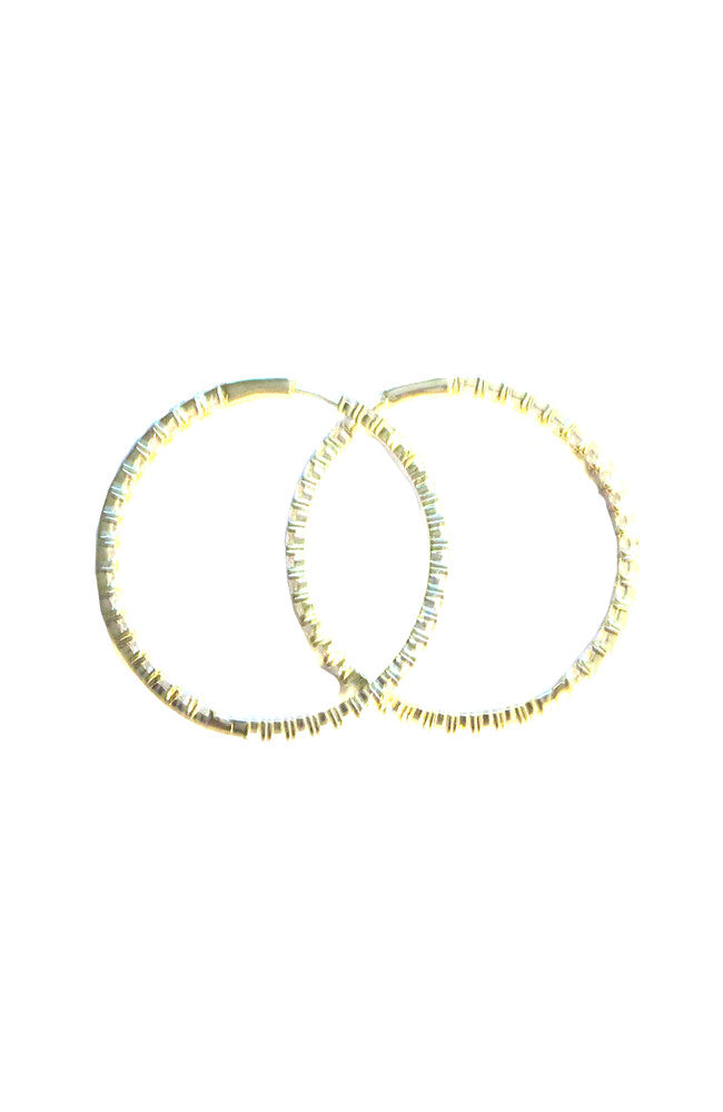 Hoop Clear Rhinestone 1.75"