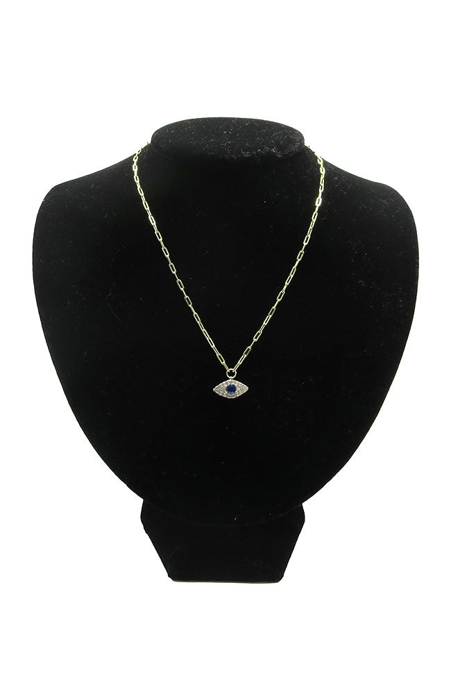 CZ Surrounding EE Necklace