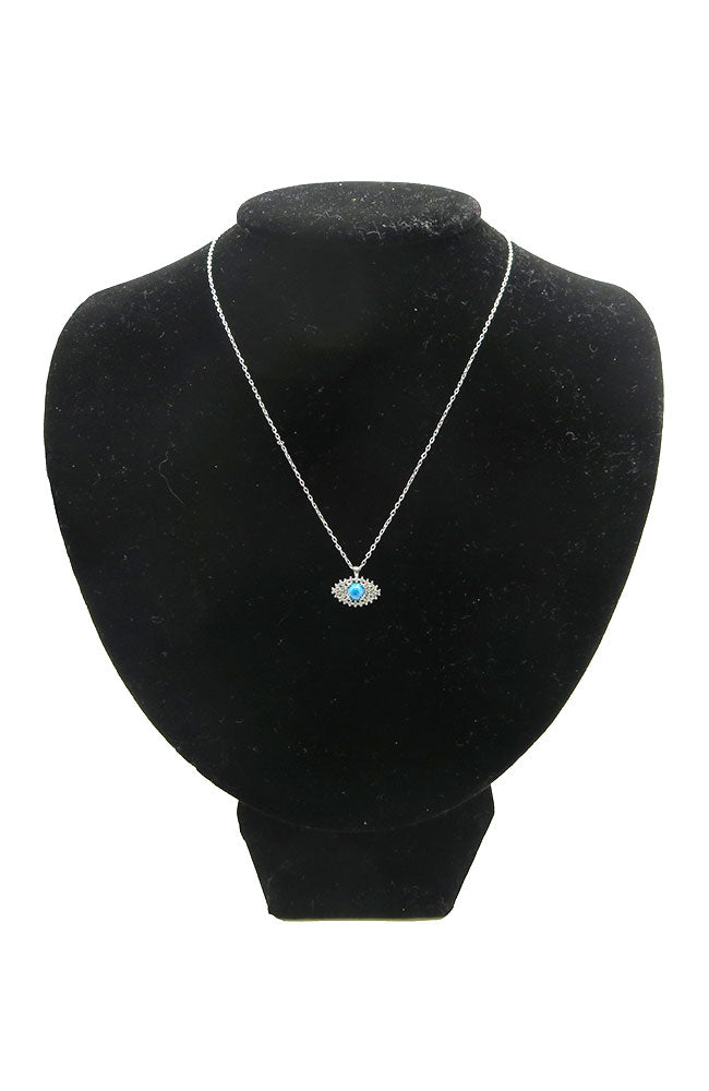 Turq EE Pave Necklace