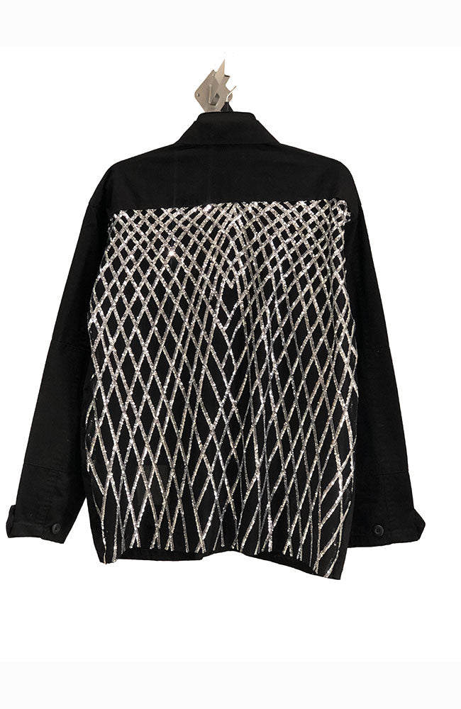 S04 Silver Black Spider,Black Jacket, FL, #17