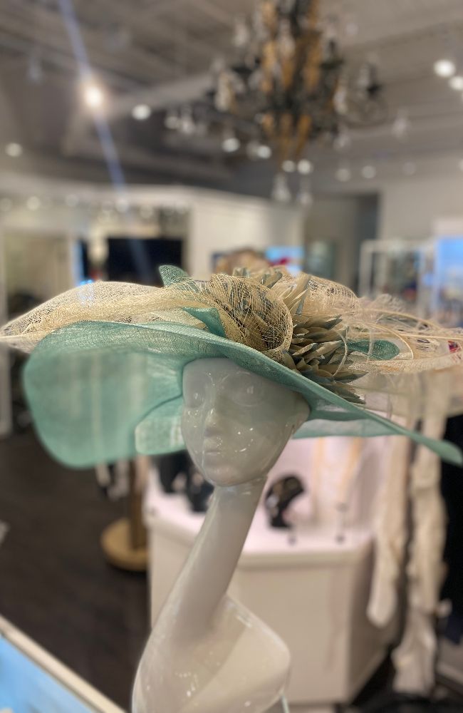 Seafoam Beige Accents Hat