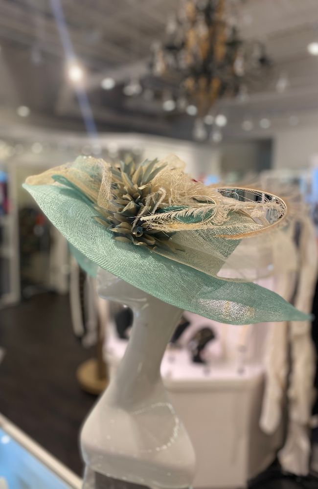 Seafoam Beige Accents Hat