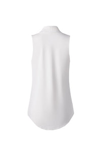 Matte Jersey Pleated V Neck Top