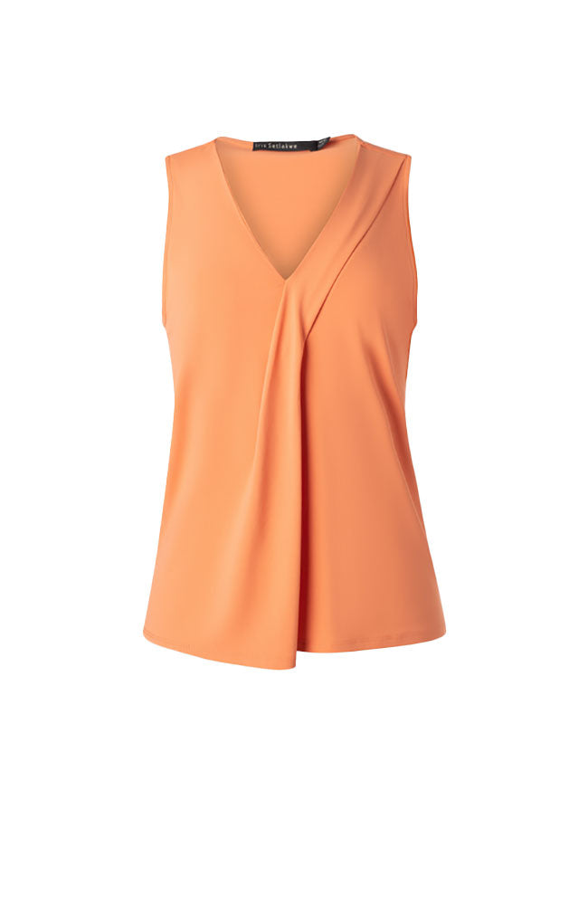 Sleeveless Top Pleat Detail