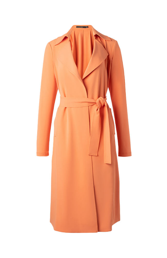 Matte Jersey Trench Coat